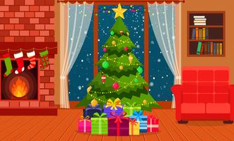 Christmas Decoration Game Tree الملصق
