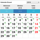 Brunei Kalender icône