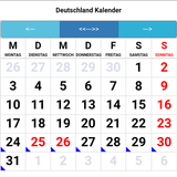 Deutschland Kalender Zeichen