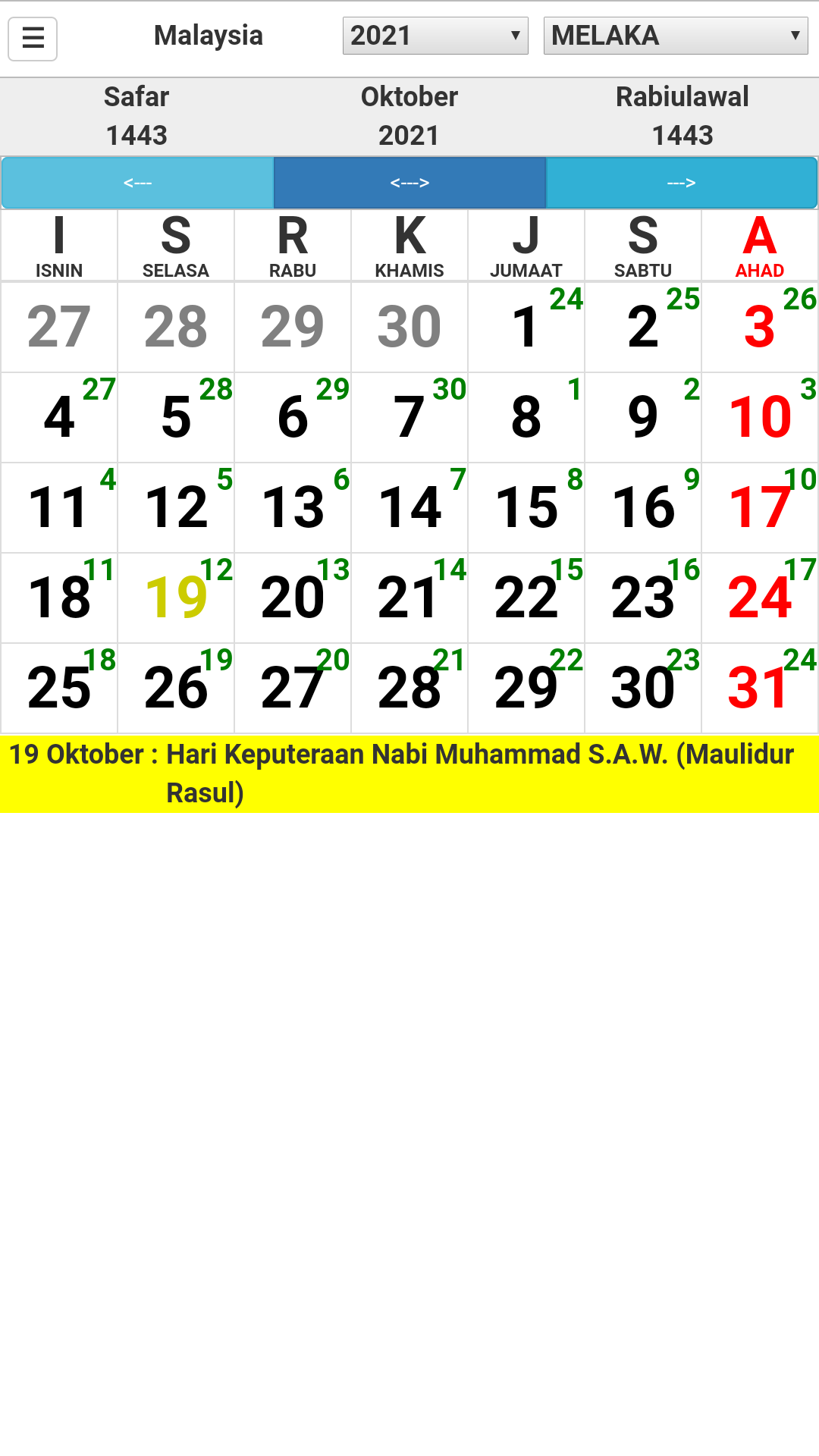 Kalender Malaysia APK 1.17 Download for Android - Download 