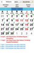 Kalender Malaysia ảnh chụp màn hình 3