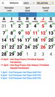 3 Schermata Kalender Malaysia
