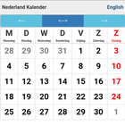 Nederland Kalender Zeichen