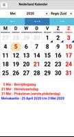 Nederland Kalender Plakat