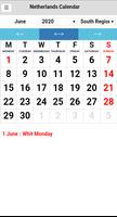 Nederland Kalender screenshot 1