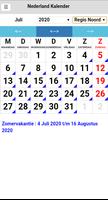 Nederland Kalender screenshot 2