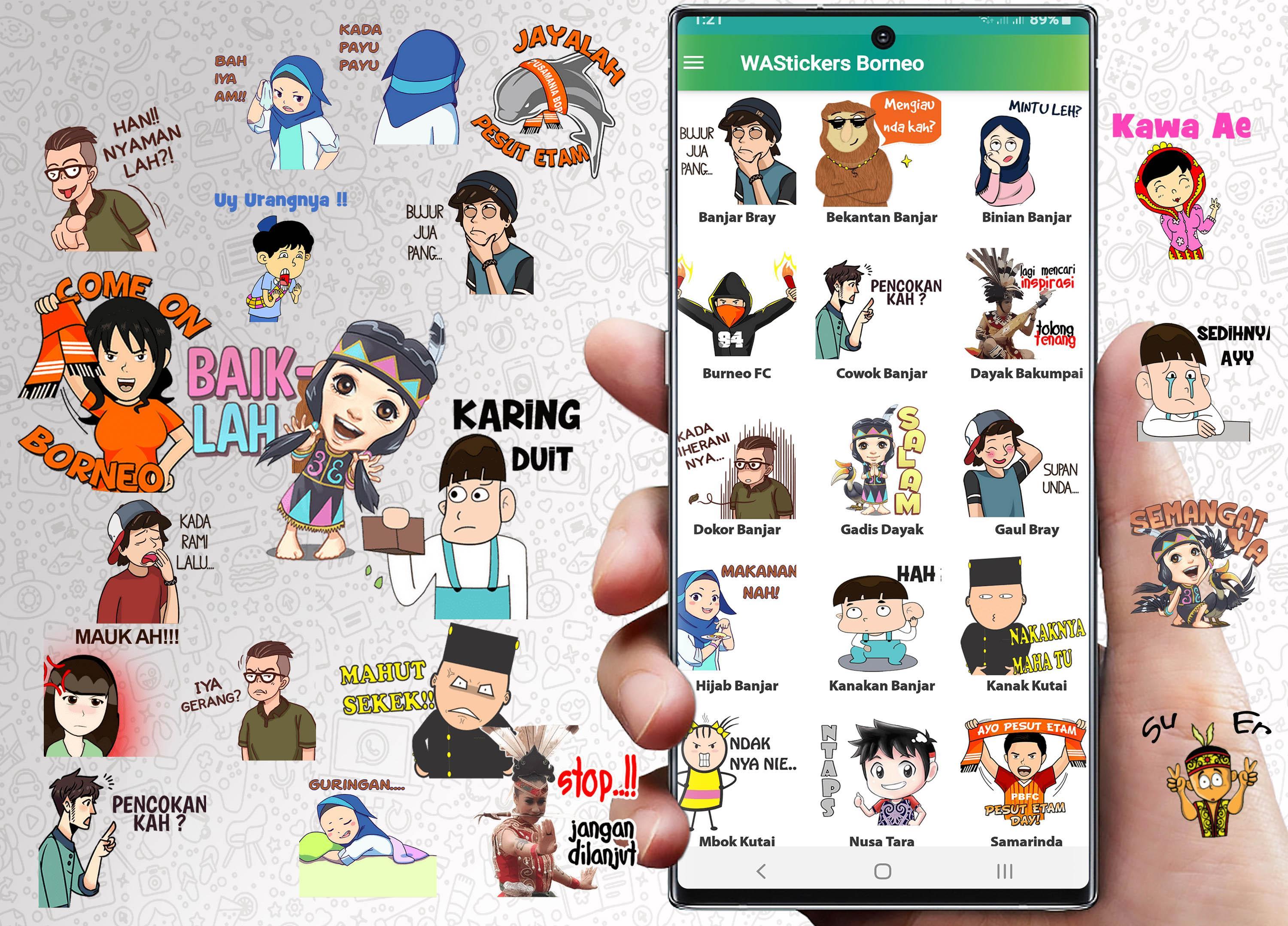 Wastickerapps Dayak Borneo Wa Sticker Logat Dayak For Android