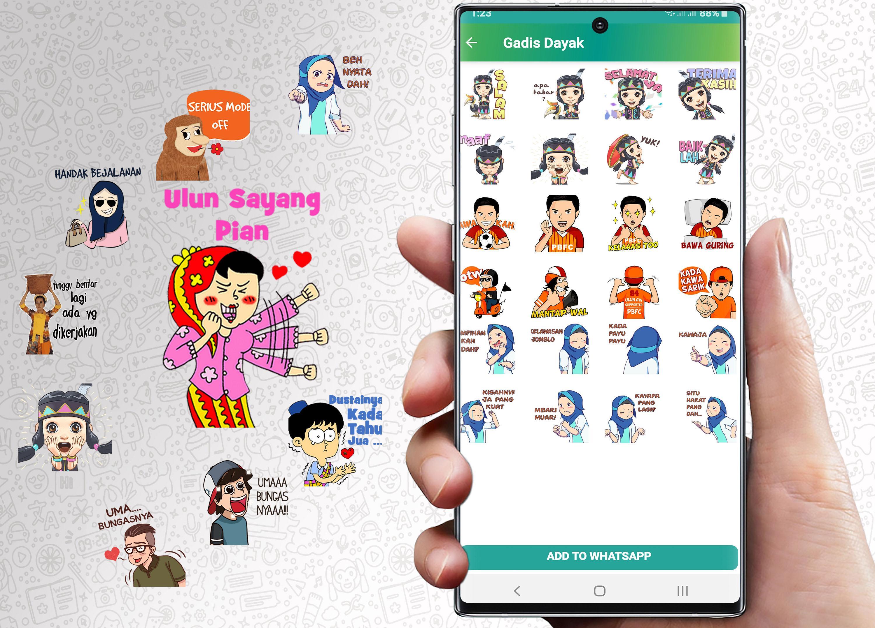 Wastickerapps Dayak Borneo Wa Sticker Logat Dayak For Android
