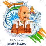 آیکون‌ Gandhi Jayanti Greeting.