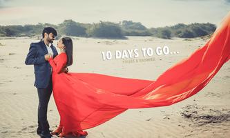 10 Days To Go Pre Wedding Photo Frame & Status capture d'écran 2