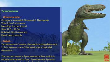 Dinosaur 3D poster