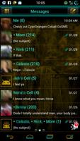 GO SMS CyanOrange Cobalt Theme screenshot 1