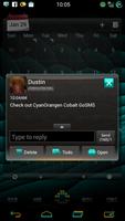GO SMS CyanOrange Cobalt Theme screenshot 2
