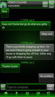 GO SMS Pro Kiwi Glass Theme 海報