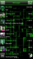 GO SMS Pro Kiwi Glass Theme 截圖 1