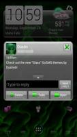 GO SMS Pro Kiwi Glass Theme 截圖 2