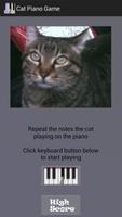 Cat Piano Memory Game Affiche