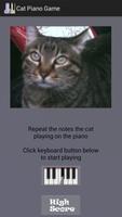 Cat Piano Memory Game Plakat