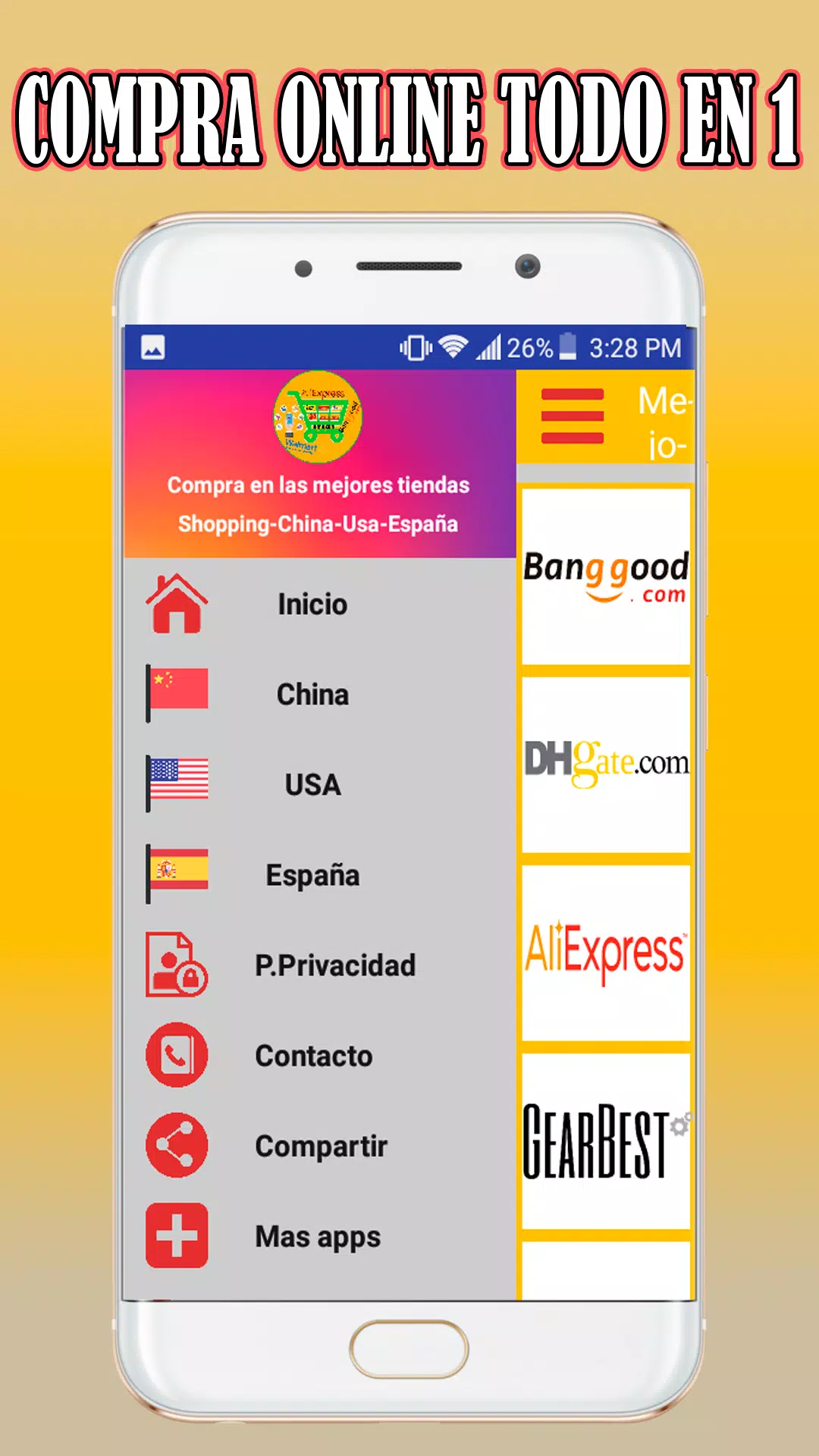 Comprar en china.USA,España en las mejores paginas for Android Download
