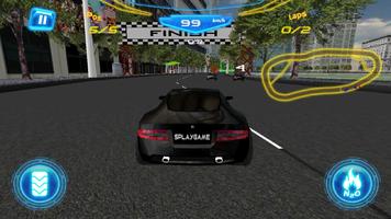 Turbo Driving Racing Car 3D capture d'écran 2