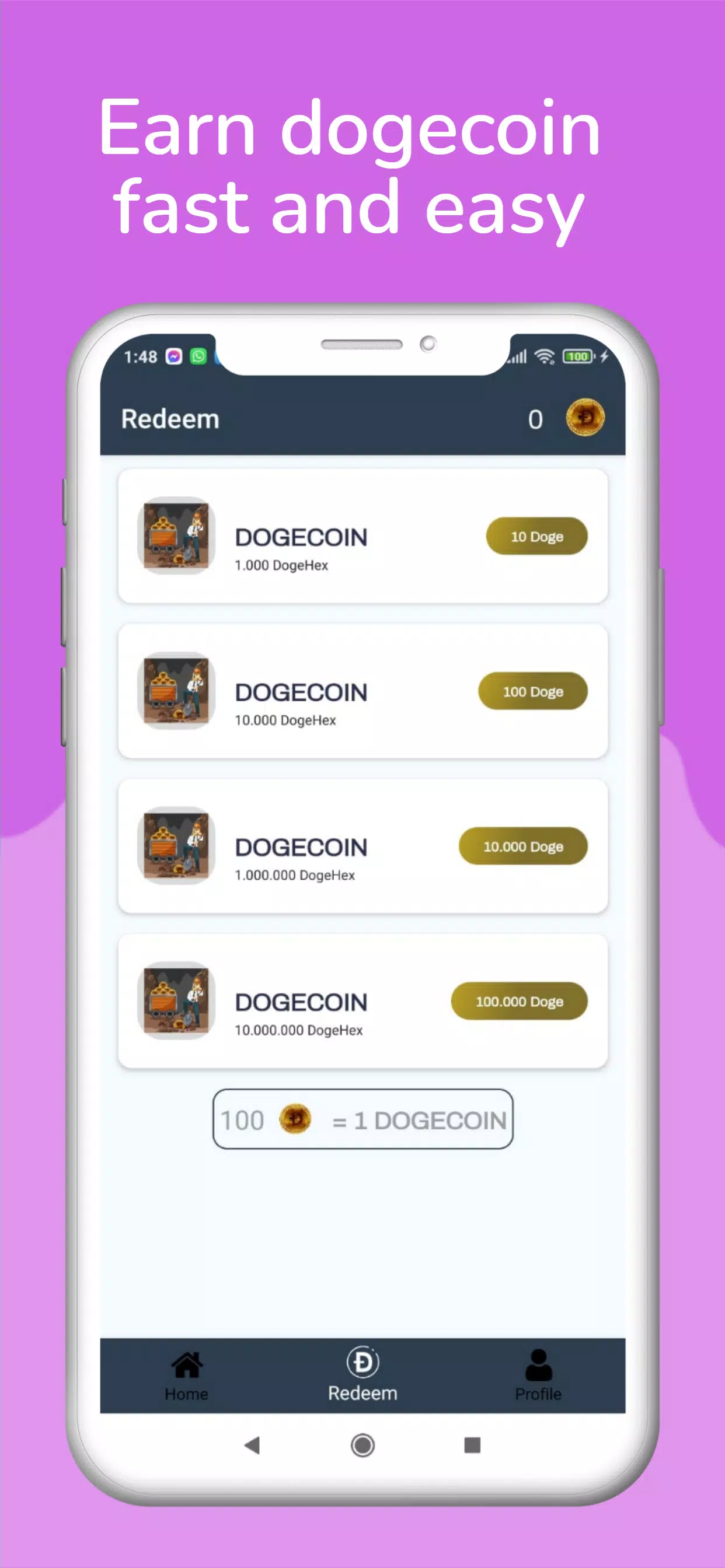 Dig Doge, Dogecoin Mining Game 1.0.0.1 Free Download