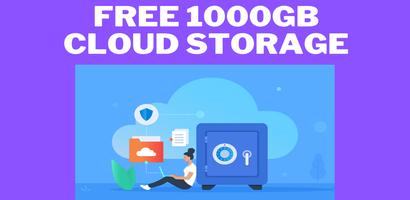 DCloud : 1TB Cloud Storage ポスター