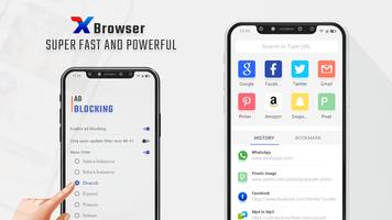 XBrowser - Super Fast, Private & Ad blocker 海報