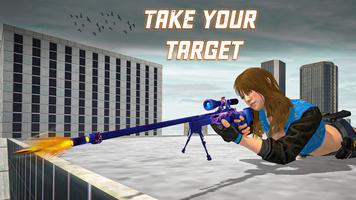 Girl Gun Shooting Sniper Games تصوير الشاشة 2