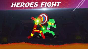 Hero Stick Man Combat Battle capture d'écran 1