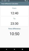 Time Difference Calculator اسکرین شاٹ 1