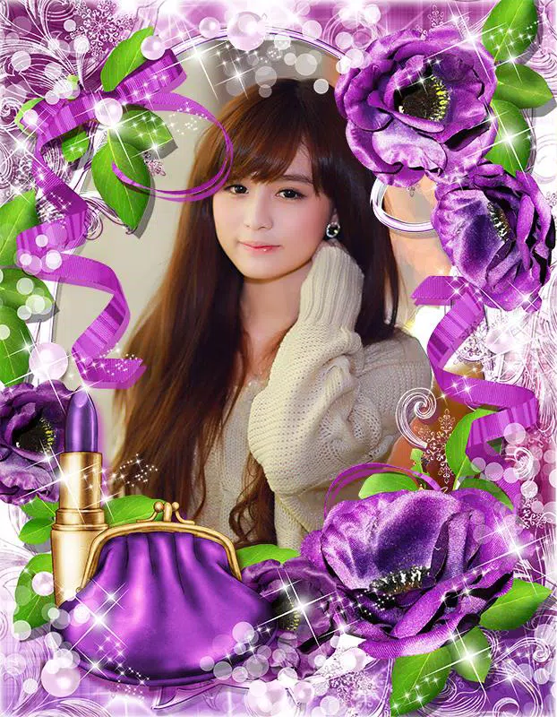 Photofunia Effects Flower Frame Free Download