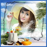 khung ảnh biển biểu tượng