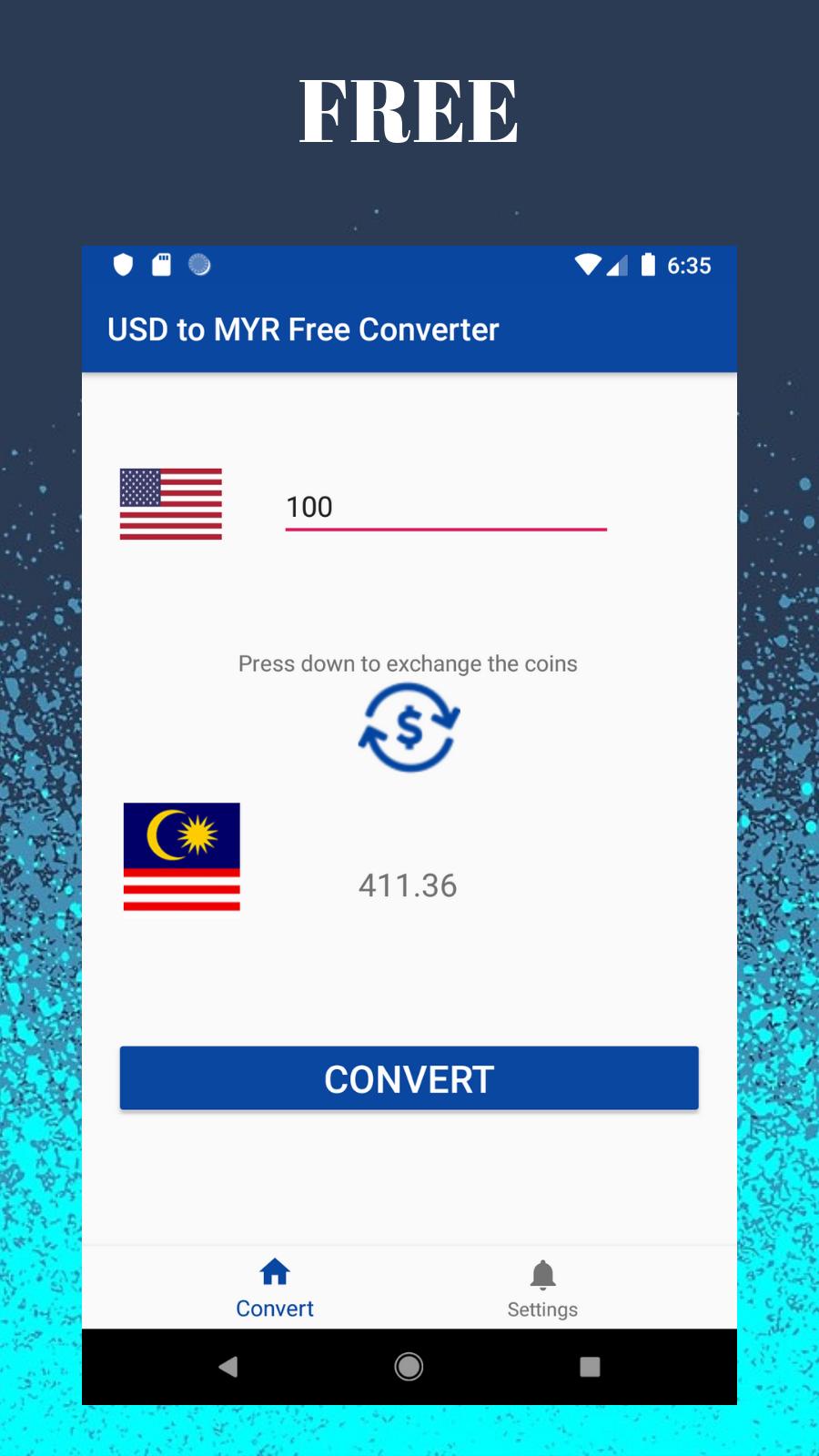 To rm usd convert 1 USD