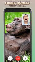 Funny Monkey Prank Video Call Affiche