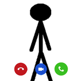 Stickman Prank Video Call icône
