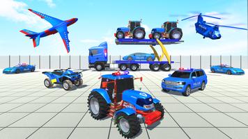 Police Truck Parking Games 3D Affiche