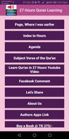 27 Hours Quran Learning poster