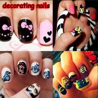 decorating nails পোস্টার