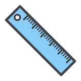 Ruler - millimeter ruler, stra