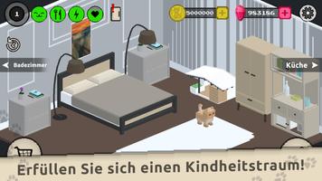 Haustier Katzen Simulator 3D Plakat