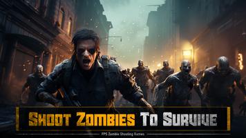 FPS Zombie Shooting Games Affiche