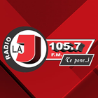 Radio la J 105.7 te pone ไอคอน