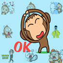APK New Monkey Sticker Pack for WAStickerApps 2019