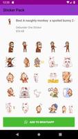 New Monkey Sticker Pack for WAStickerApps 2019 स्क्रीनशॉट 2