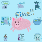 New Piggy Animal WAStickerApps for WhatsApp icône