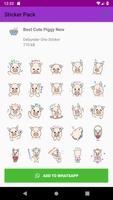 New Piggy Animal WAStickerApps for WhatsApp capture d'écran 1