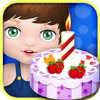 Baby birthday cake maker أيقونة