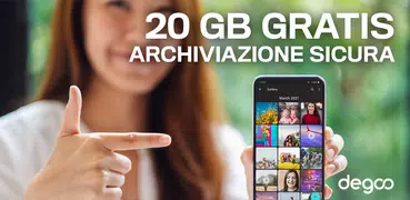 Degoo: 20 GB di spazio cloud