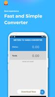 Meters to Yards Converter Poster