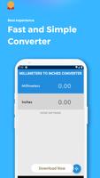 Millimeters to Inches Convert Affiche